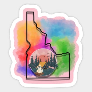 Idaho in color Sticker